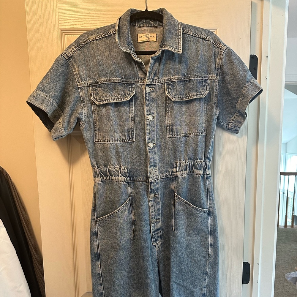 Denim jumpsuit long